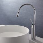 BRASS Single Lever Basin Kitchen Sink Mixer with Installation kit Drop (Black)