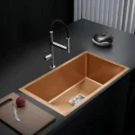 24″ x 18″ x 10″ with ROSE GOLD Finish, Exclusive Handmade Kitchen Sink, Single Bowl Kitchen Sink, Stainless Steel Sink for Kitchen