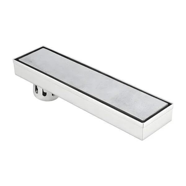 Tile Insert Shower Drain Channel 304 grade | 16 x 4 Inches Waste Water Floor Drain | 304 Stainless Steel Invisible |Cockroach Trap and Side Hole - 16"